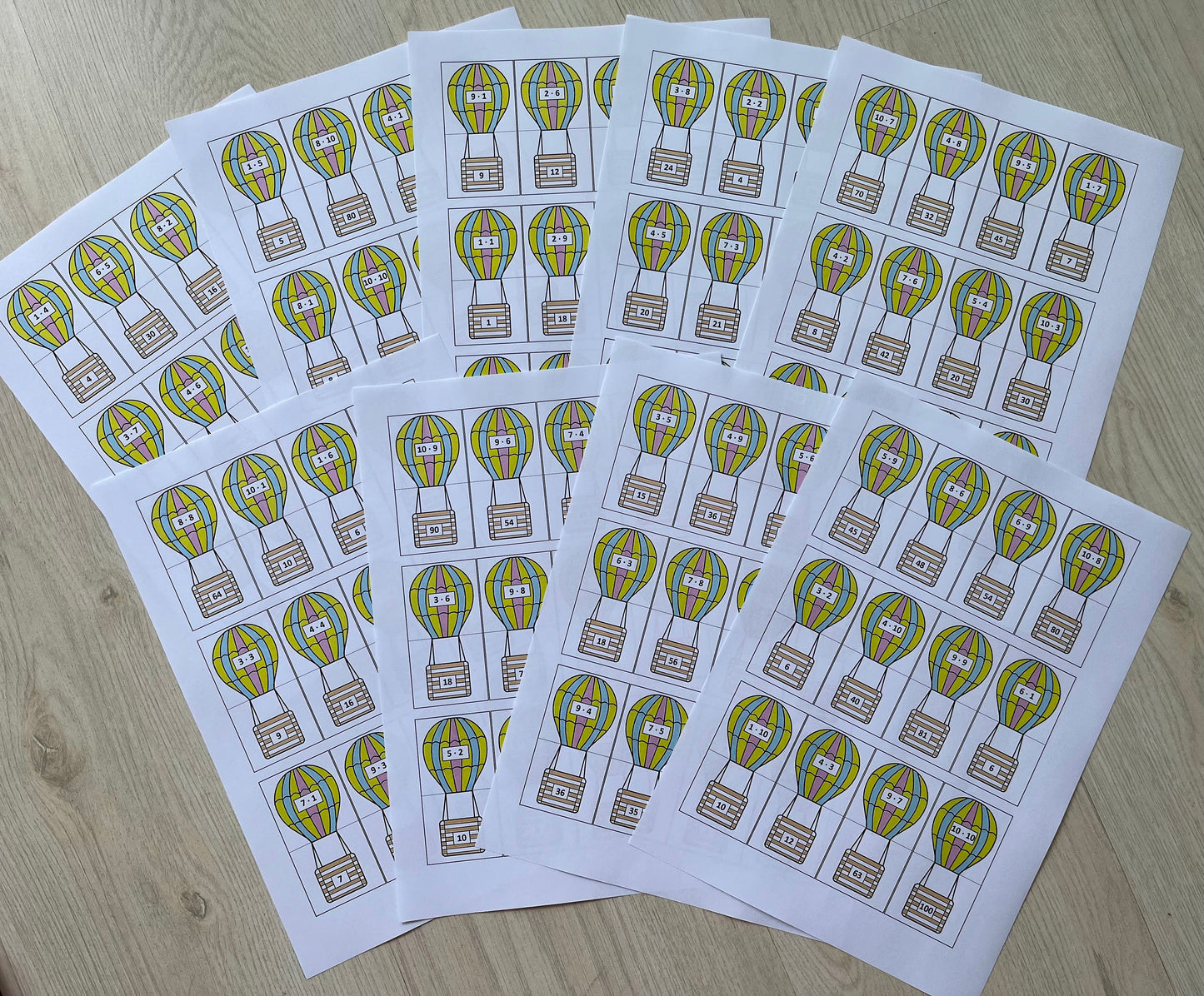 Létající (malá) násobilka