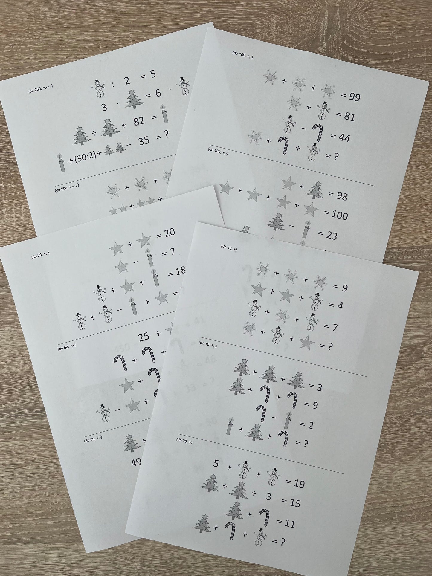 Zimní obrázkové rovnice