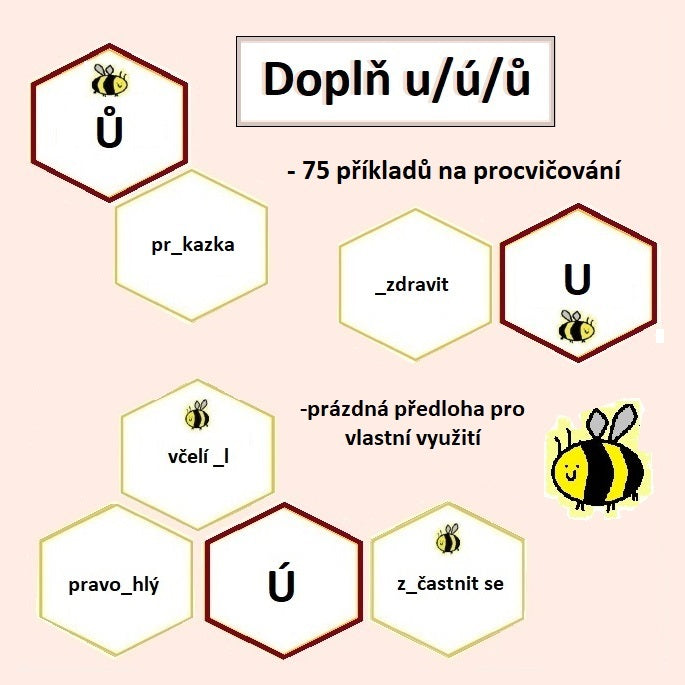 Doplň u/ú/ů