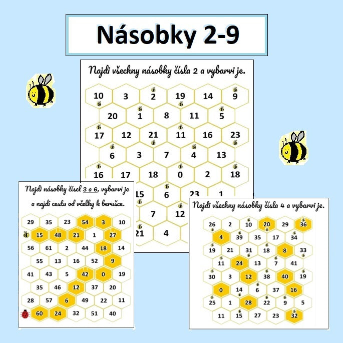 Násobky 2-9