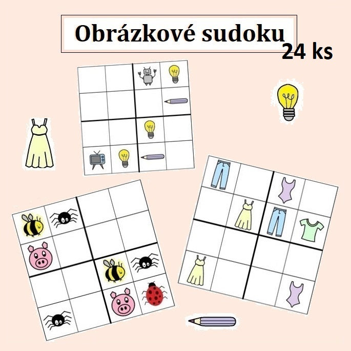 Obrázkové sudoku (24 ks)