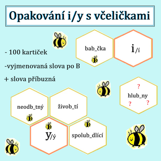 Opakování i/y s včeličkami (VS po B)