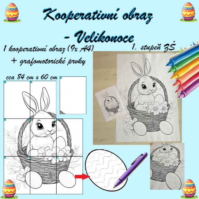 Velikonoce - kooperativní obraz