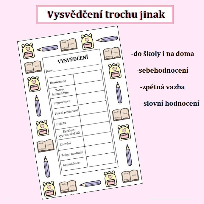 Vysvědčení trochu jinak