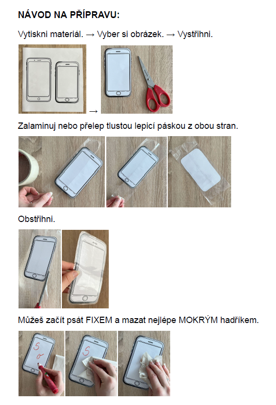Psací deska - elektronické zařízení