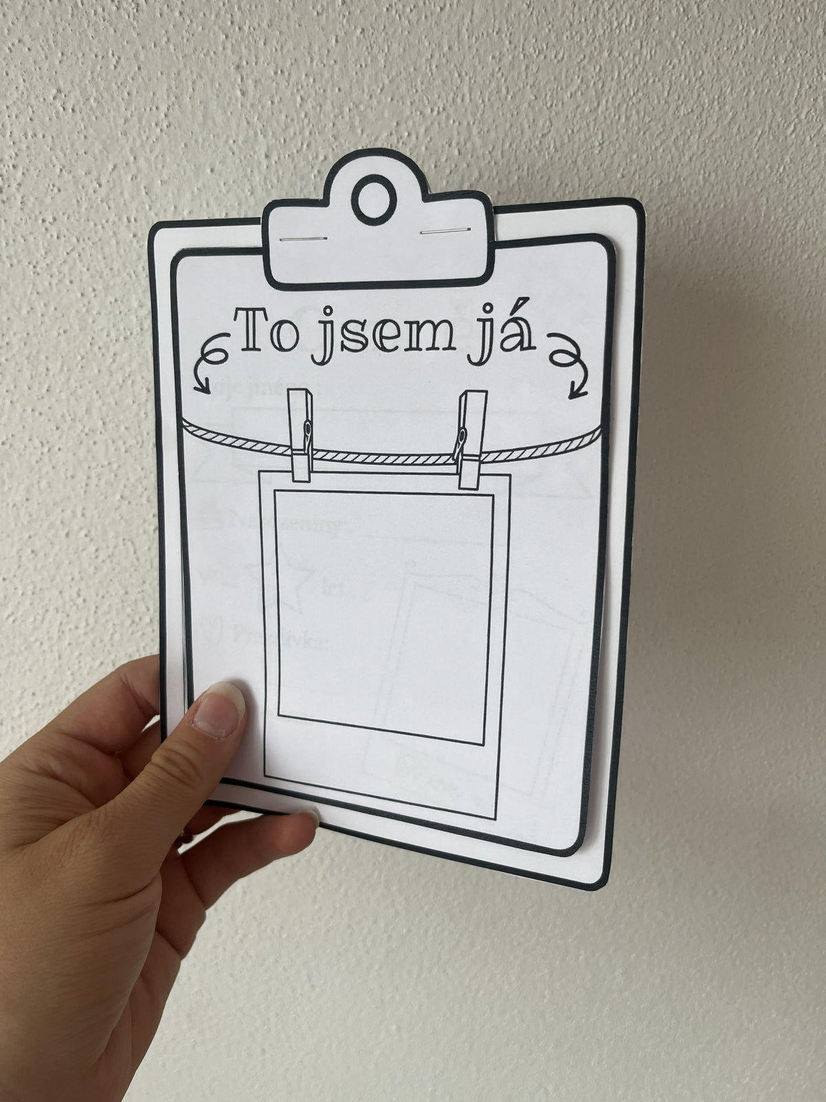 To jsem já - psací podložka