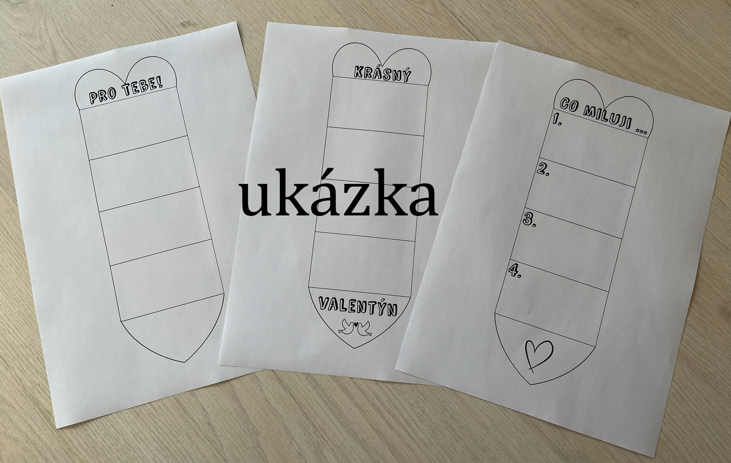 Skládací srdíčko