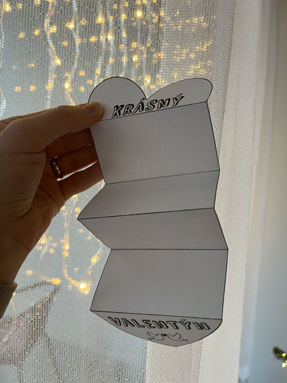 Skládací srdíčko