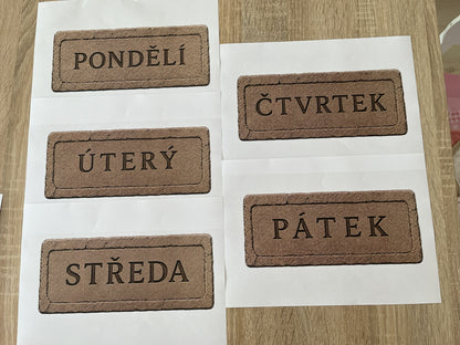 Rozvrh hodin (malý i velký) - PRAVĚK (výzdoba)