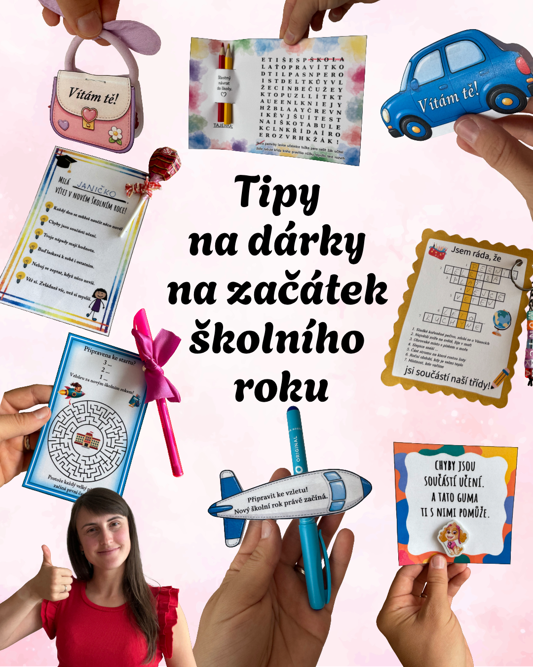 Uvítací dárky pro děti - předlohy