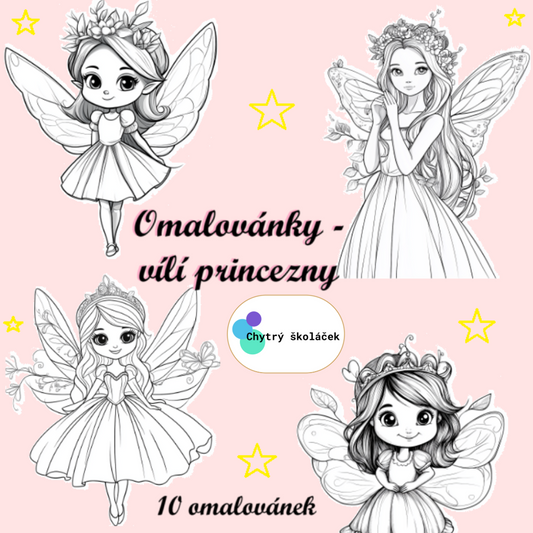 Omalovánky - vílí princezny
