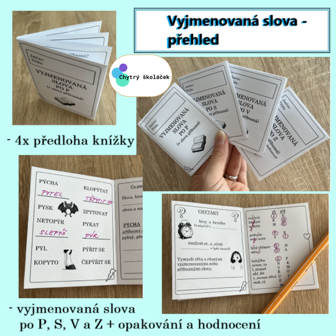 Vyjmenovaná slova P, S, V, Z - přehled