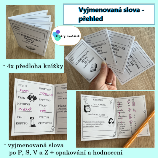 Vyjmenovaná slova P, S, V, Z - přehled