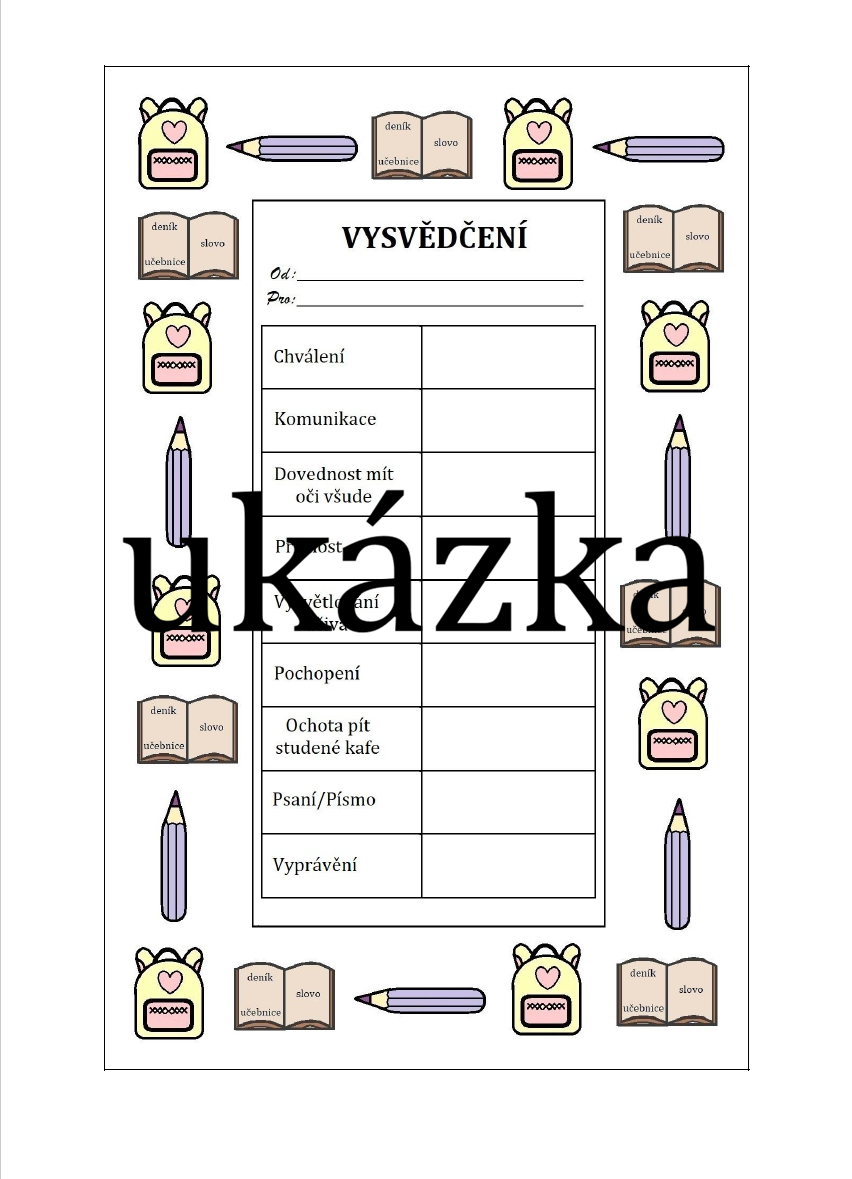 Vysvědčení trochu jinak