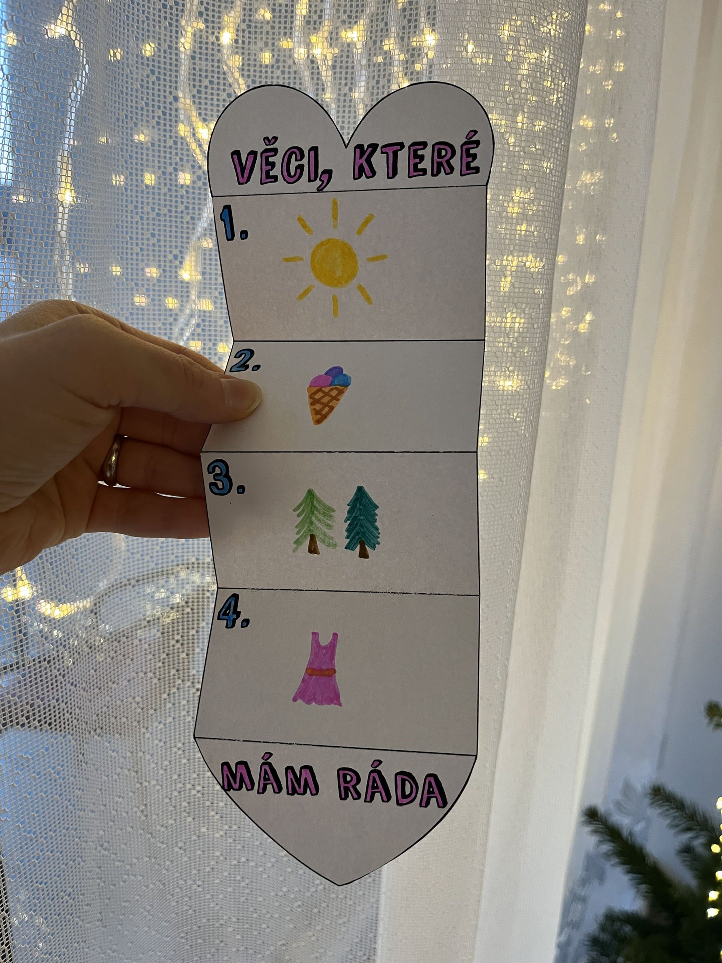 Skládací srdíčko