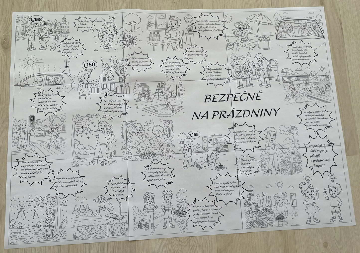 Bezpečně na prázdniny - kooperativní obraz