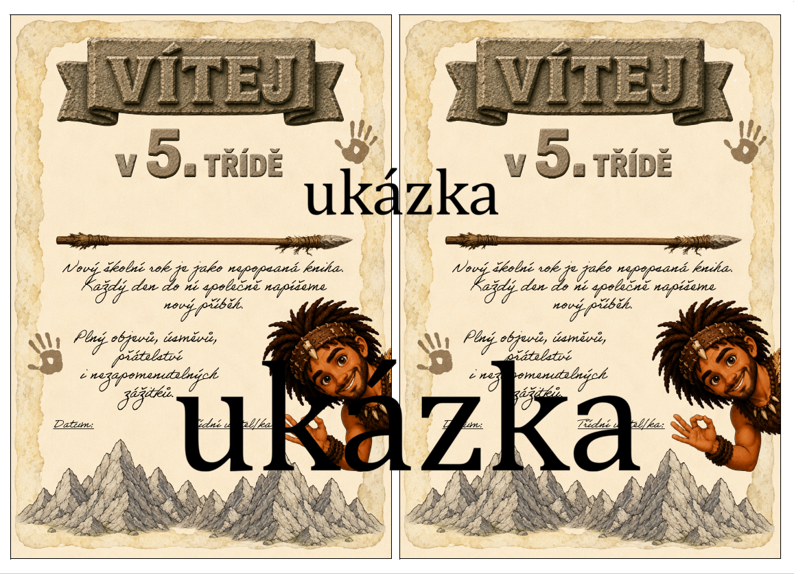 Výzdoba PRAVĚK - balíček (předprodej)