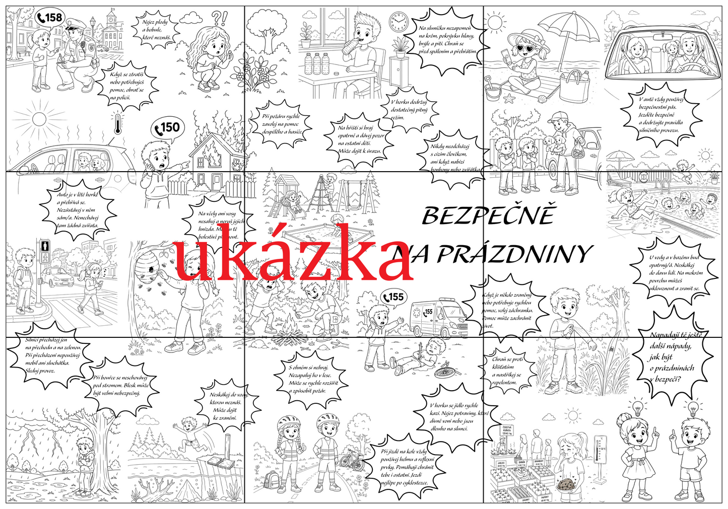 Bezpečně na prázdniny - kooperativní obraz