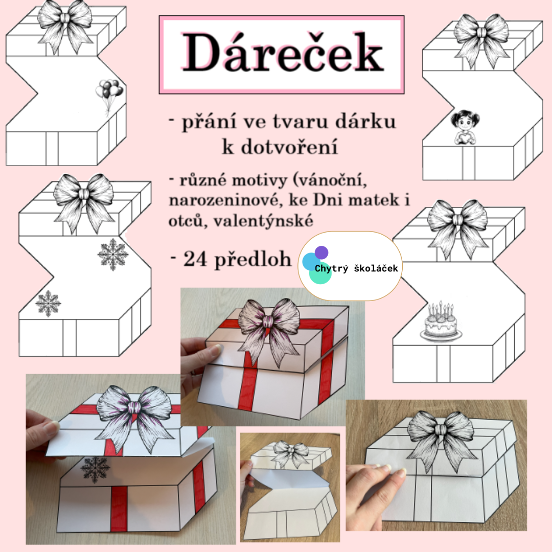 Dáreček - přání (předlohy)