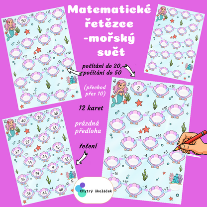 Matematické řetězce  – mořský svět