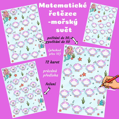 Matematické řetězce  – mořský svět
