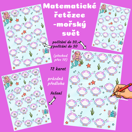 Matematické řetězce  – mořský svět