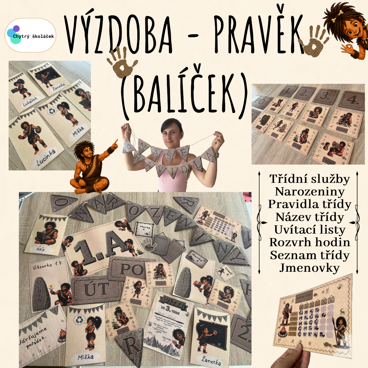 Výzdoba PRAVĚK - balíček