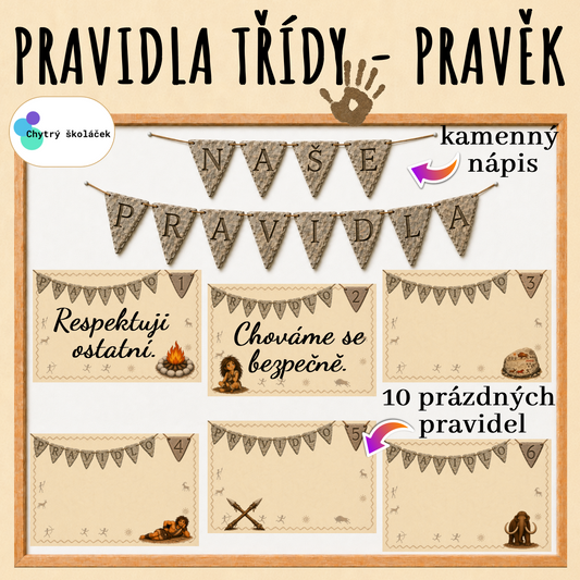Pravidla třídy - PRAVĚK (výzdoba)