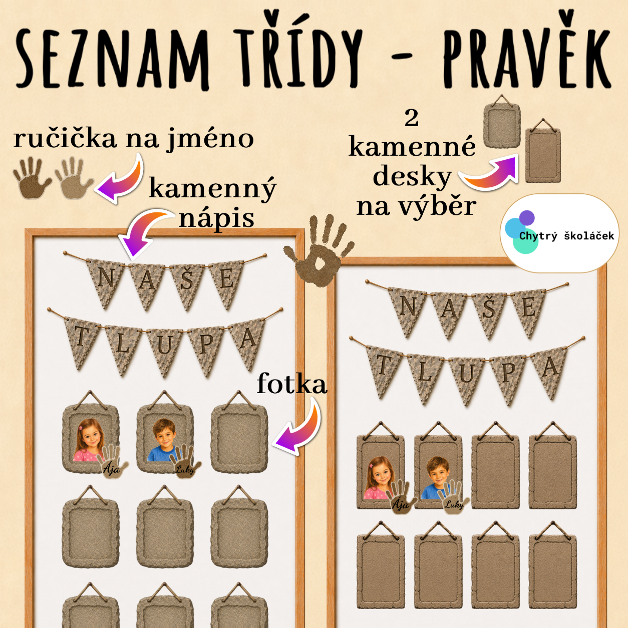 Seznam třídy - PRAVĚK (výzdoba)