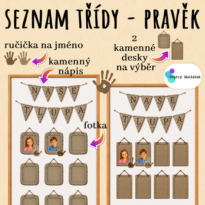Seznam třídy - PRAVĚK (výzdoba)