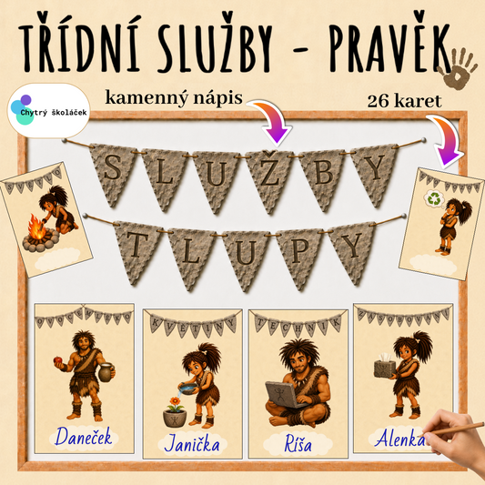 Třídní služby - PRAVĚK (výzdoba)