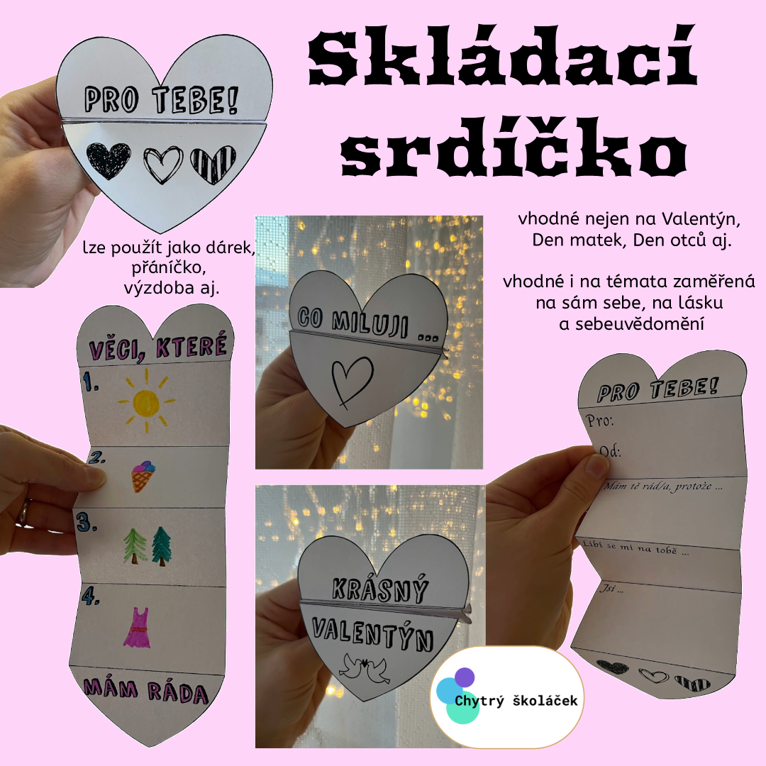 Skládací srdíčko