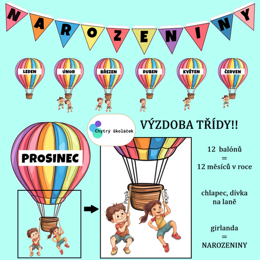 Narozeninovník - horkovzdušný balón