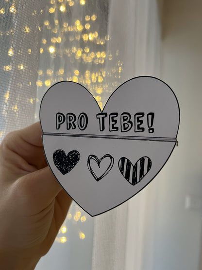 Skládací srdíčko