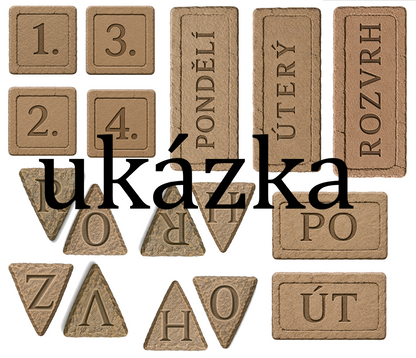 Rozvrh hodin (malý i velký) - PRAVĚK (výzdoba)