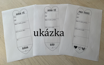 Skládací srdíčko