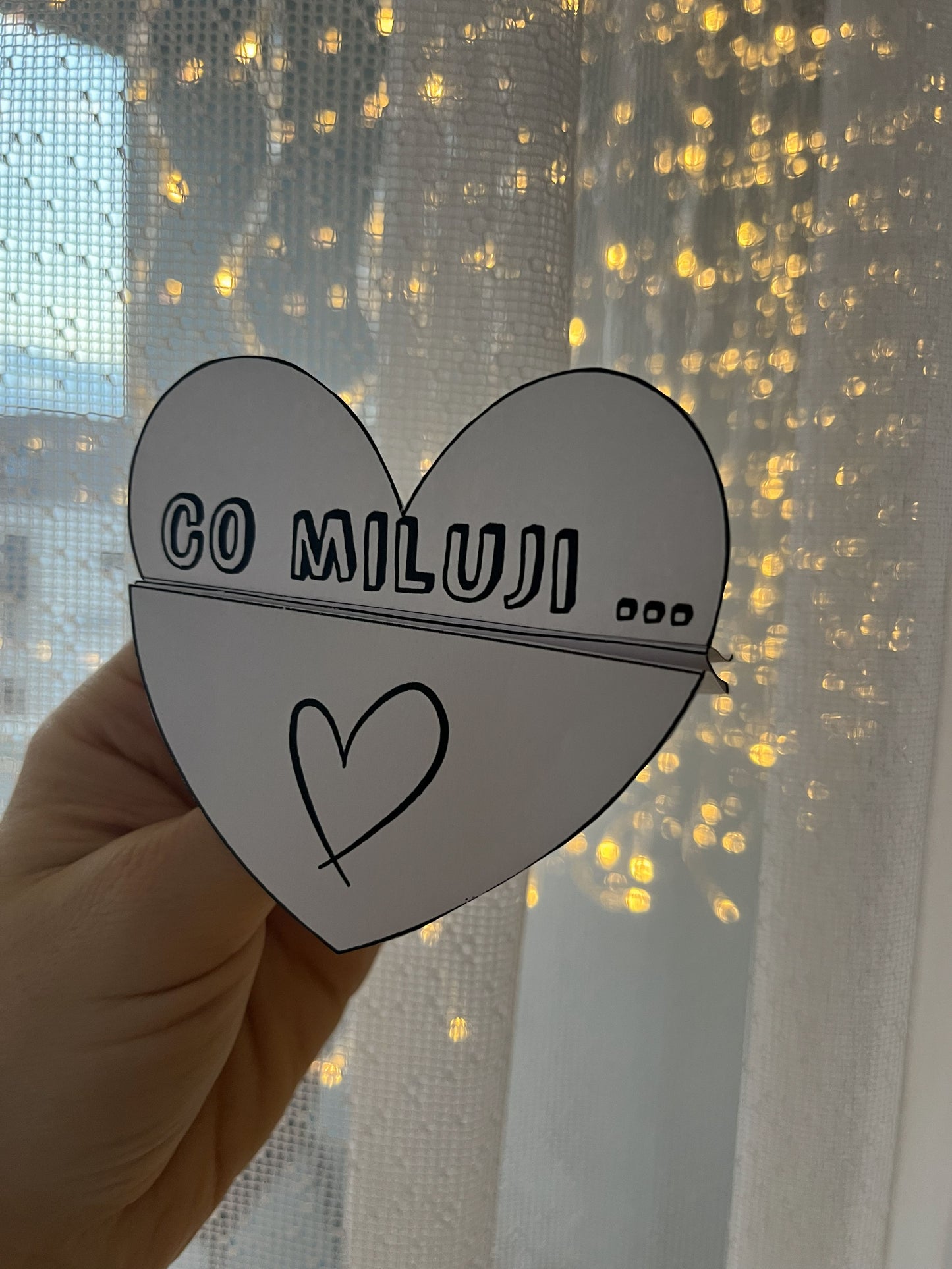 Skládací srdíčko