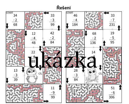 Bludišťová matematika 2