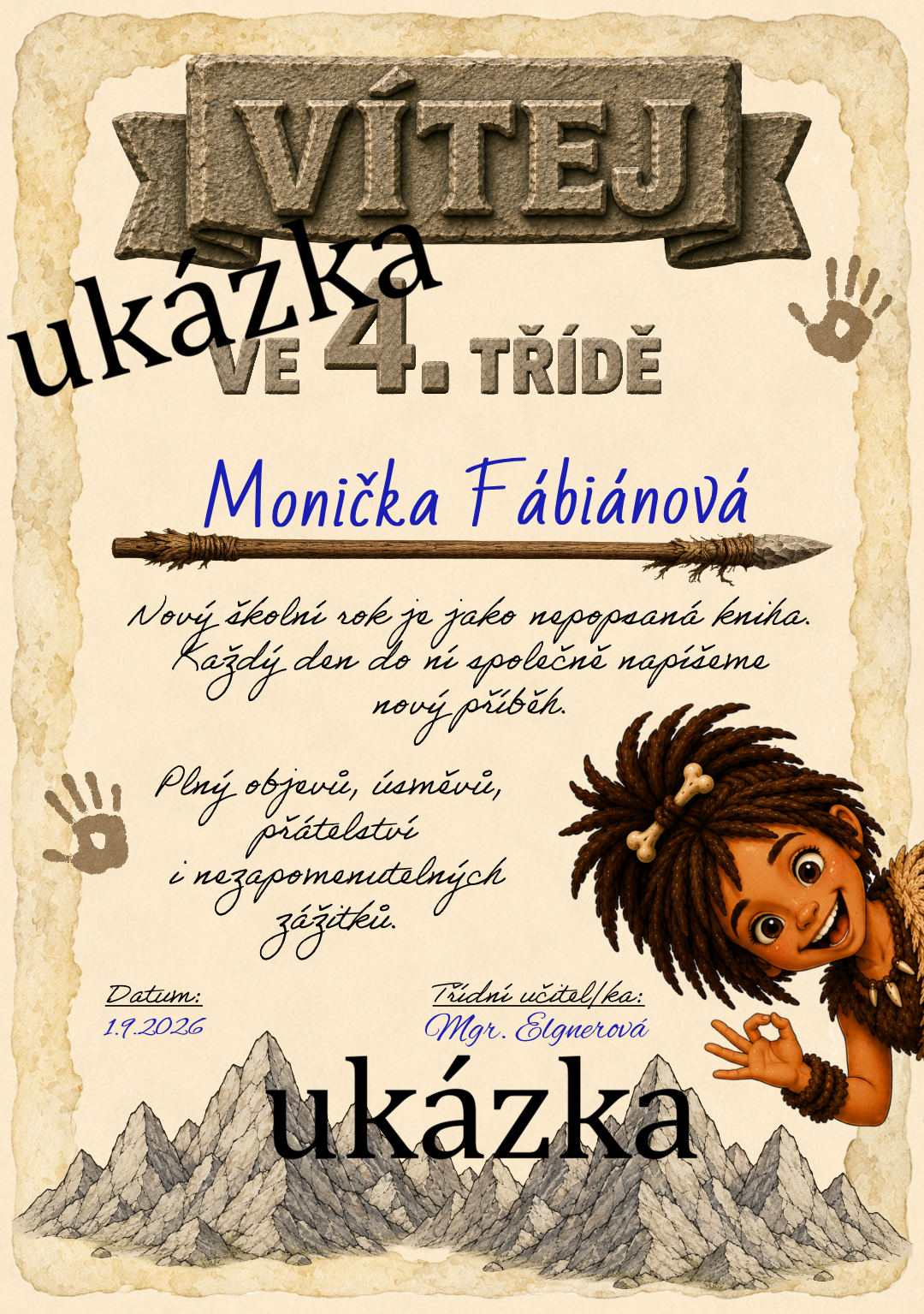 Výzdoba PRAVĚK - balíček (předprodej)