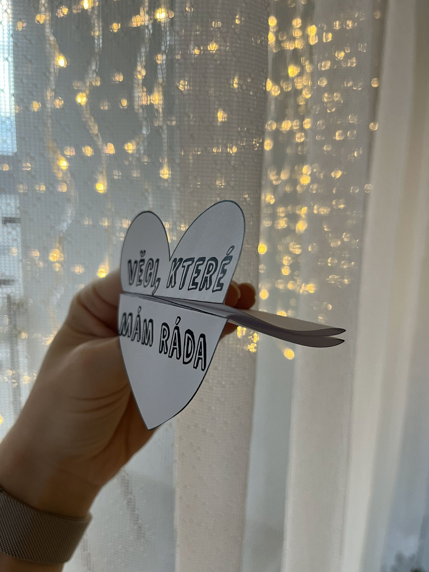 Skládací srdíčko